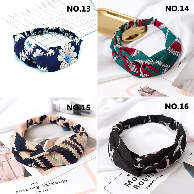 

Creative Cute Floral Knotted Headband Girl Twisted Hairband Gift Elastic Hair Band