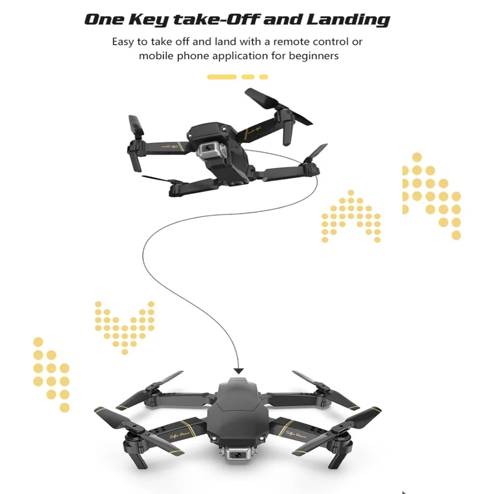 Global Drone GD89 wifi FPV 1080P HD камера сложенный Радиоуправляемый Дрон с режимом удержания высоты RC Квадрокоптер самолет RTF