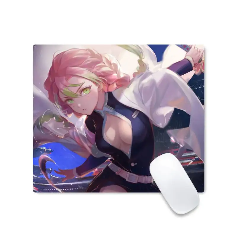 

Demon Slayer nezuko Natural Rubber Gaming mousepad Desk Mat Non slip Cushion Square Thickness 2mm