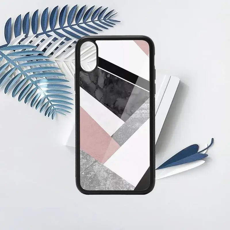 

Marble geometry pattern Phone Case PC for iPhone 11 12 pro XS MAX 8 7 6 6S Plus X 5S SE 2020 XR