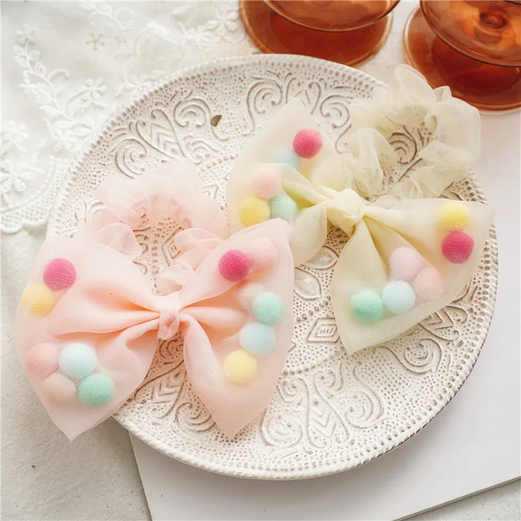 

Новый стиль, кружевная органза, шерсть, шар, бант, тонкая петля для волос, для девочек, галстук, веревка для волос, сто, галстук, аксессуары для...