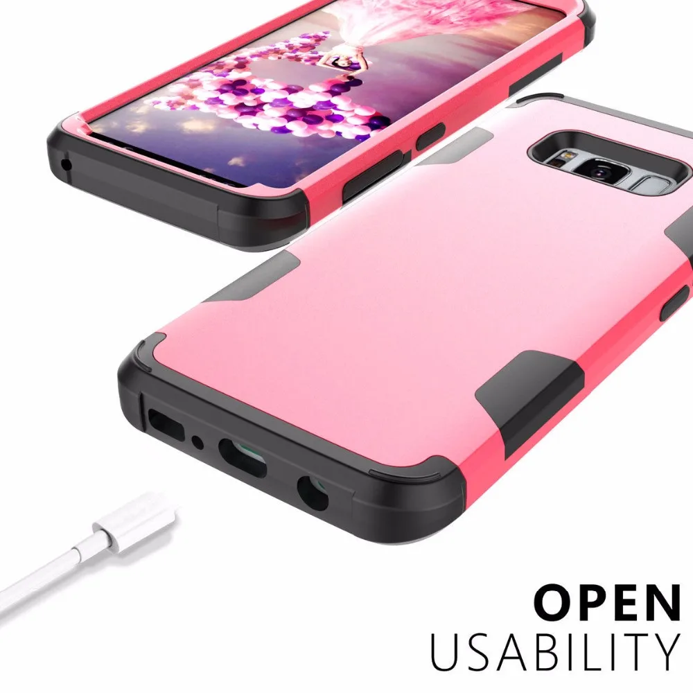 Luxury Robot Shockproof Armor Phone Caser For Samsung Galaxy S9 S8 Plus Hybrid TPU+Rubber Full Body Protective Shell Back Cover |