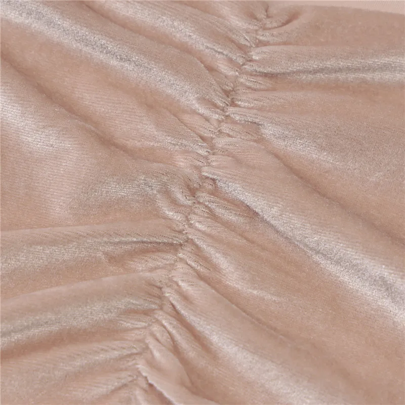 

CHRONSTYLEWomen Dress Long Puff Sleeve Square Neck Low Cut Party Clubwear Ruched Female Stylish Solid Color Bodycon Mini Dress