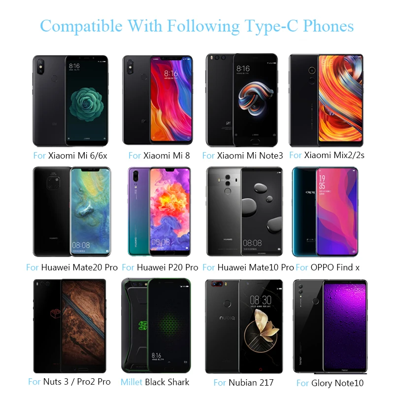 Адаптер для наушников с Type C на 3 5 мм кабель-переходник Huawei P20 Mate 20 XiaoMi аксессуары