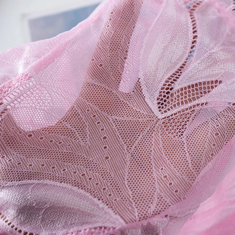 Сексуальные кружевные вышитые ажурные трусики женские летние тонкие дышащие