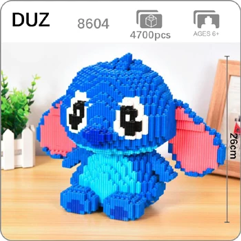 Blue Monster Xizai животное Хаски Шнауцер корги собака персидская кошка панда жираф Свинья Пикачу Марио Йоши DIY Мини строительные блоки игрушка без коробки - Цвет: Blue Monster