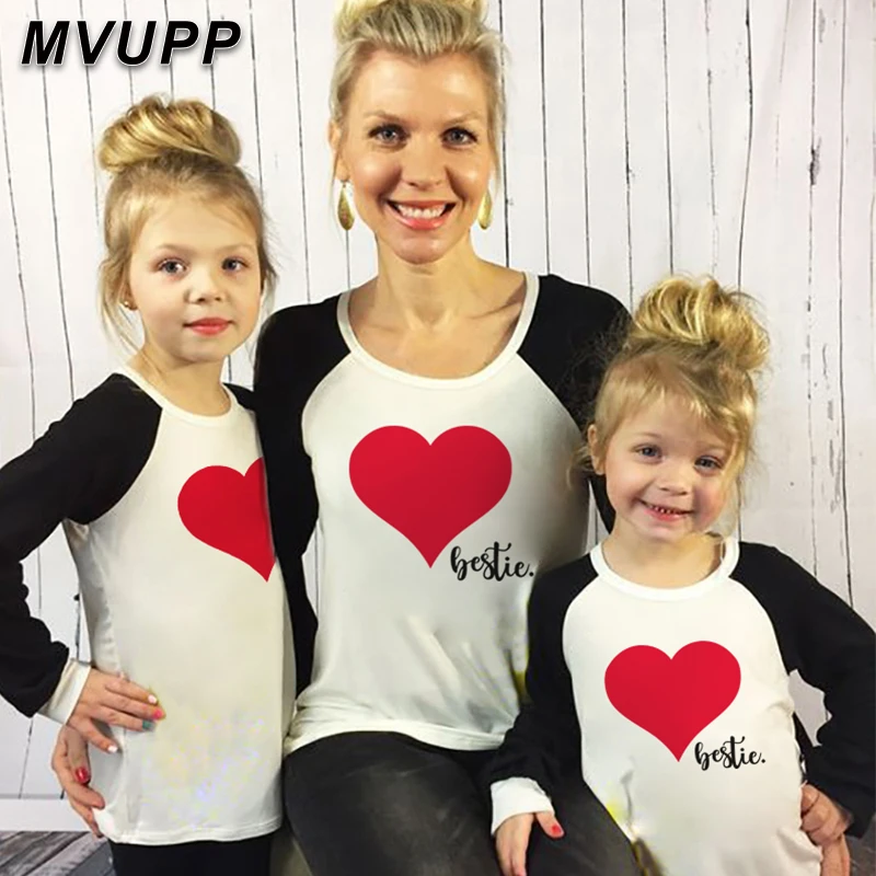 Одинаковая семейная одежда с принтом большой Милый хлопковый комплект длинными