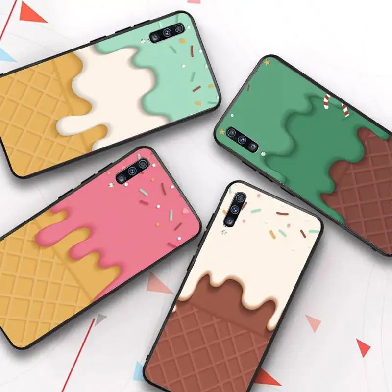 

Ice Cream Candy Color Cartoon Phone Case for Samsung Galaxy A51 30s a71 Soft Silicone Cover for A21s A70 10 A30 Capa