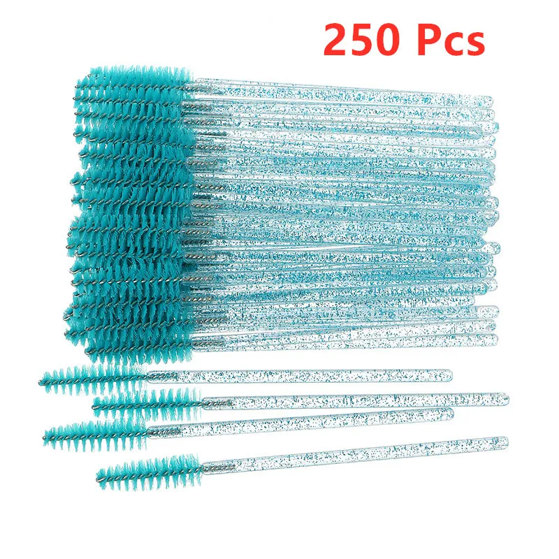 250PCS=5 packs Disposable Eyelash Brushes Eyelashes Extension Tools Eyebrow Brush Mascara Wands Applicator Spoolers Eye Lashes