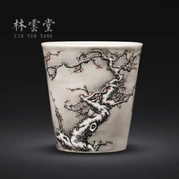 lin yuntang jingdezhen pastel wonderland fragrance smelling cup full manual hand painted master cup kung fu tea cups