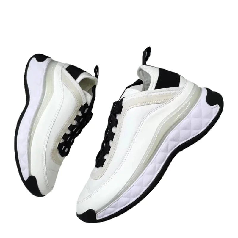 

Женские кроссовки на платформе, Брендовая женская обувь, женские кроссовки на платформе, повседневная обувь из натуральной кожи на платфор...