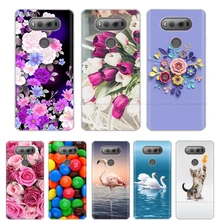 Transparent Case for LG V20 V 20 TPU Phone Case Funda Soft Silicone Cover for LG V20 Capa Cute Flower Animal Pattern Back Covers