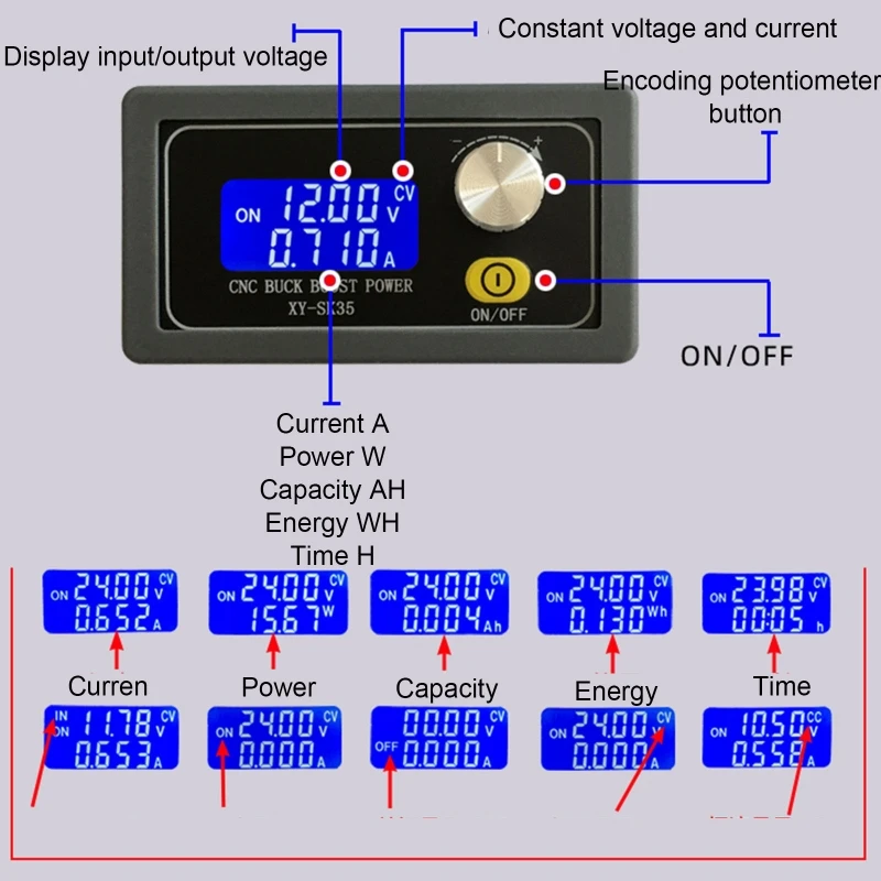 

SK35 30V 4A 35W DC Step-up/down Power Supply Module Adjustable Power Module