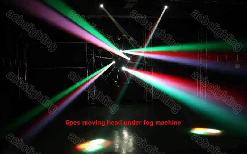 Мини-прожексветильник с подвижным лучом 10 Вт светодиод Cree RGBW для баров клубов