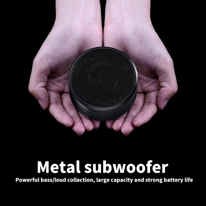 Беспроводной Bluetooth динамик портативный металлический сабвуфер домашний 3D стерео