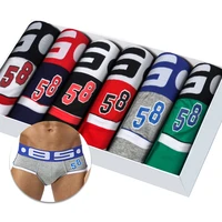 6pcslot sexy lingerie men underwear briefs cotton soft mens underpants cueca male panties breathable slip briefs underwear man