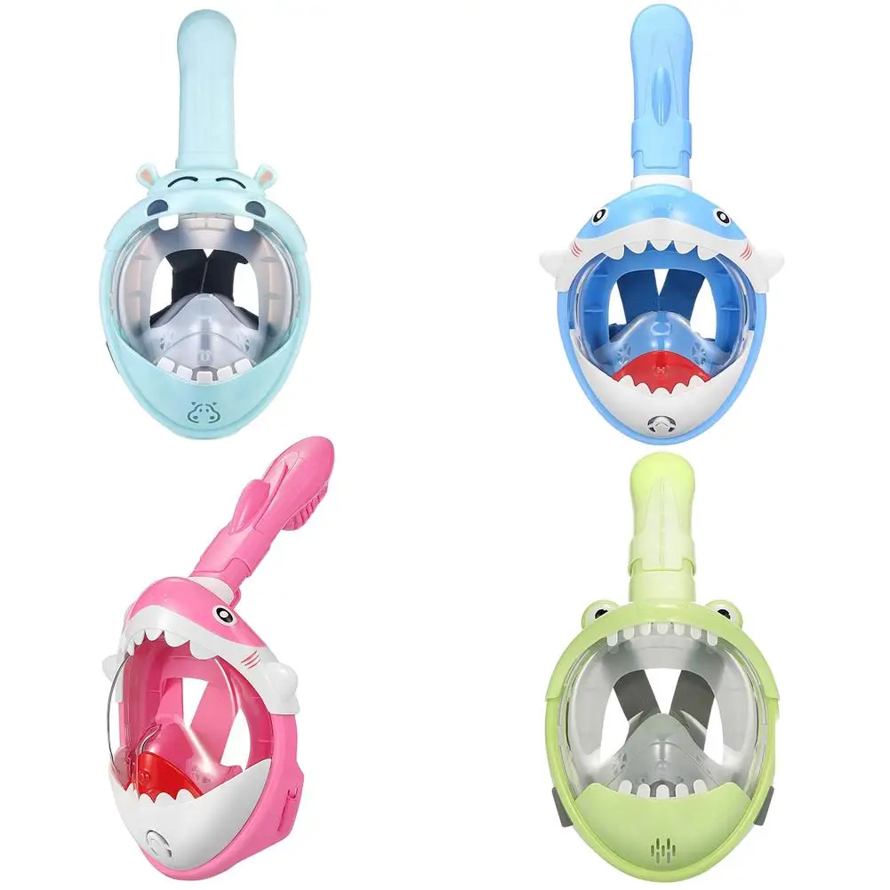 

Children Snorkel Mask Foldable Anti Fog Panoramic View Snorkel Mask Swimming Training Full Face Mask Scuba Equipment For Kids
