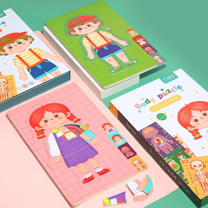 1 шт. игрушка-пазл в виде бумажного тела | Игрушки и хобби