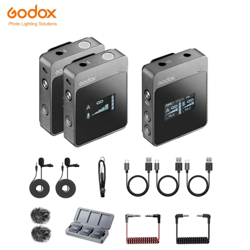 

Godox микрофон MoveLink M1 M2 2,4G беспроводной Lavalier микрофон для цифровой зеркальной камеры телефона домашняя студия PC миксер аудиосъемка