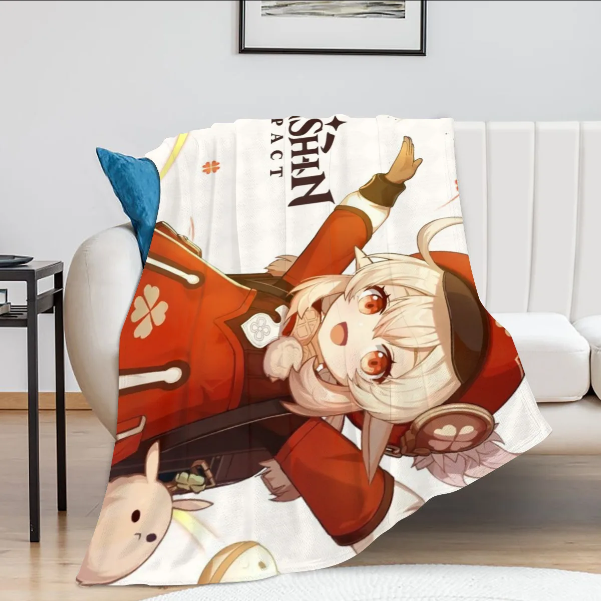 

Genshin Impact Flannel Blanket Games High Quality Sofa Bed Linings Blanket for Adults and Children