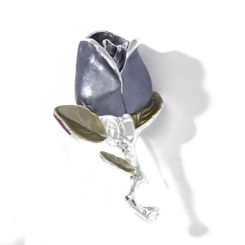 Яркие броши в форме цветка розы булавки для женщин булавка из сплава подарок на