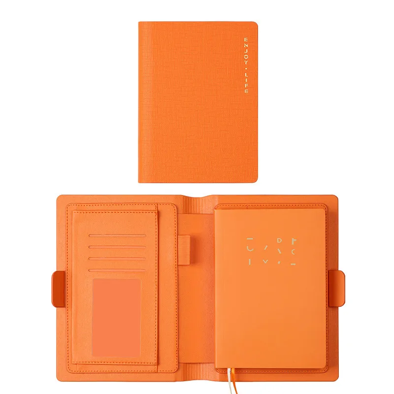 Orange without Pen Офисный перезаправляемый планировщик А6, записная книжка высокого качества, дневник, записная книжка, блокнот, портативный блокнот, пуленепробиваемый журнал - Цвет: Orange without Pen