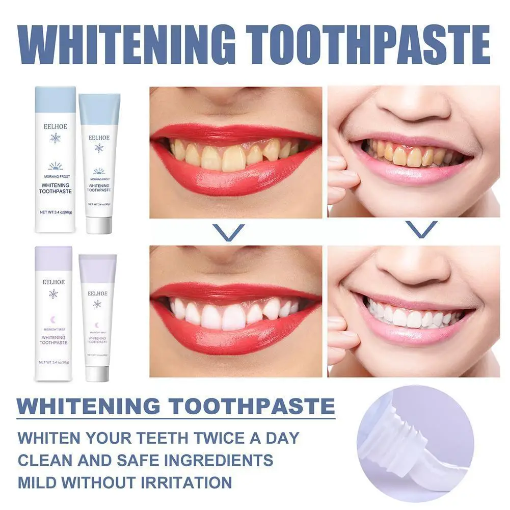 

96g Whitening Toothpaste Teeth Whitening Mousse Toothpaste Remove Cleaning Teeth Plaque Dental Dental Hygiene Stains Care O O8a1