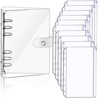 a5 clear soft pvc notebook cover and 10 pcs a5 notebook binder loose leaf bags loose leaf personal planner binder cover