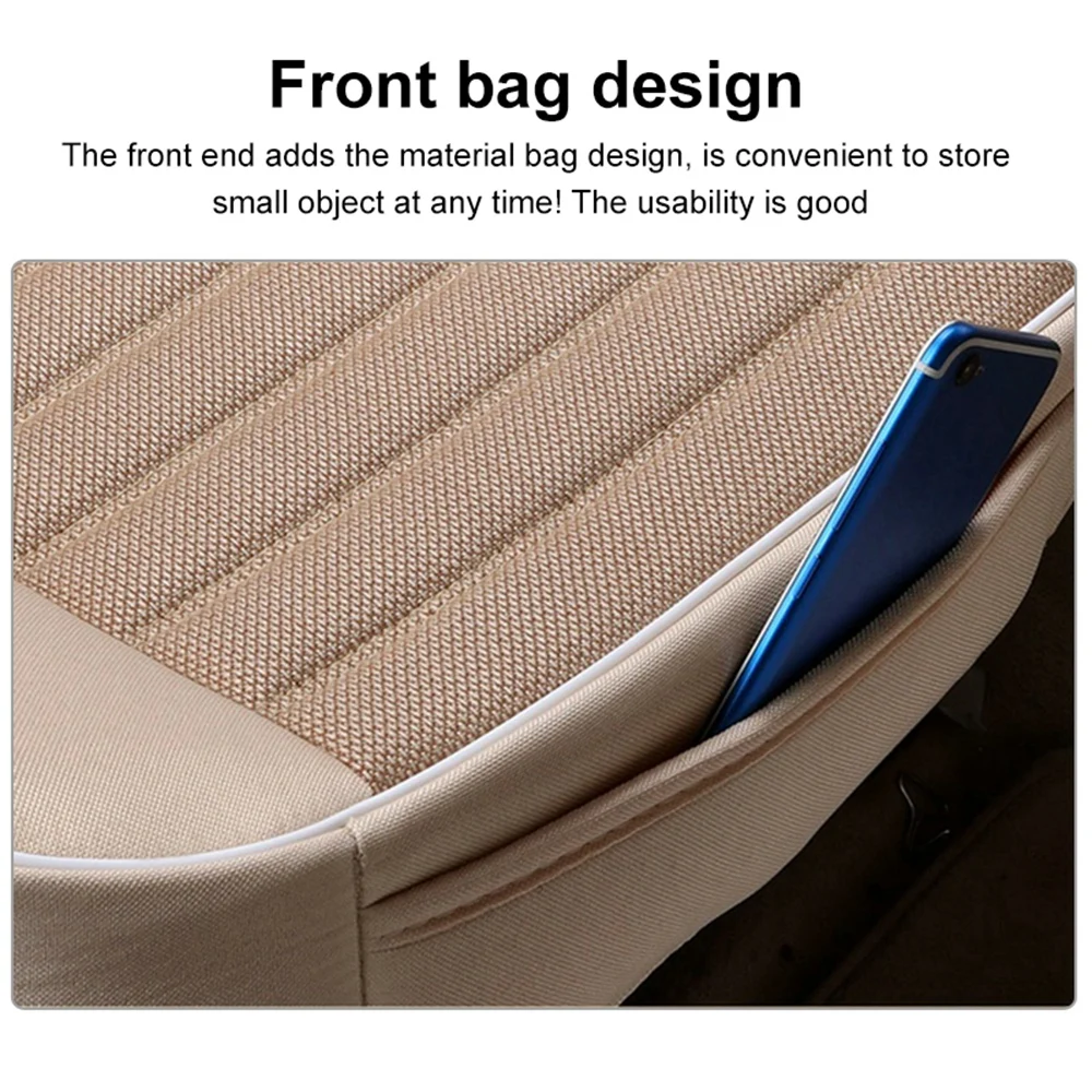 

Car Seat Cushions Car Seat Protection Car Seat Cover without Backrest Senior Flax Single Seat Cover for Most SUV