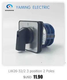 DIY LW26-20/3 поворотный кулачок переключающее устройство 12 терминалов 3 положения выход использование для мотора системы две разные нагрузки