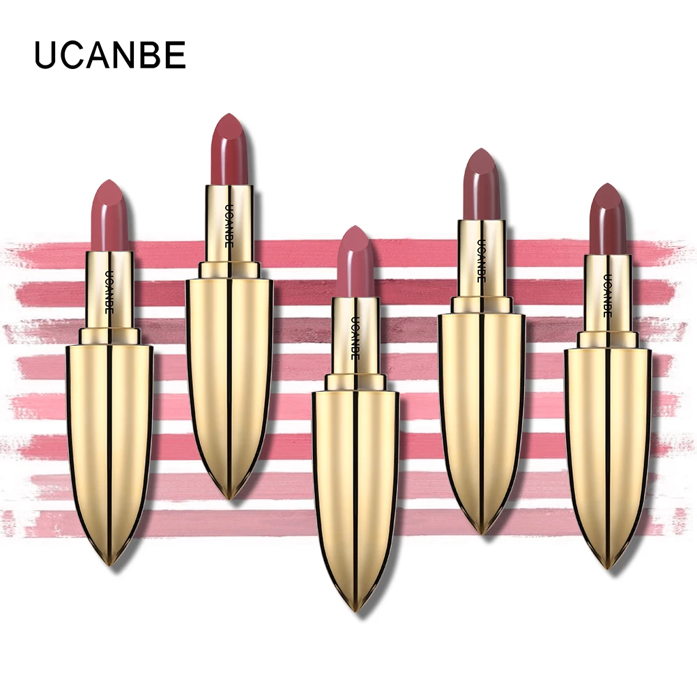 UCANBE 5 цветов Роскошная бархатная Матовая жидкая помада с эффектом увлажнения