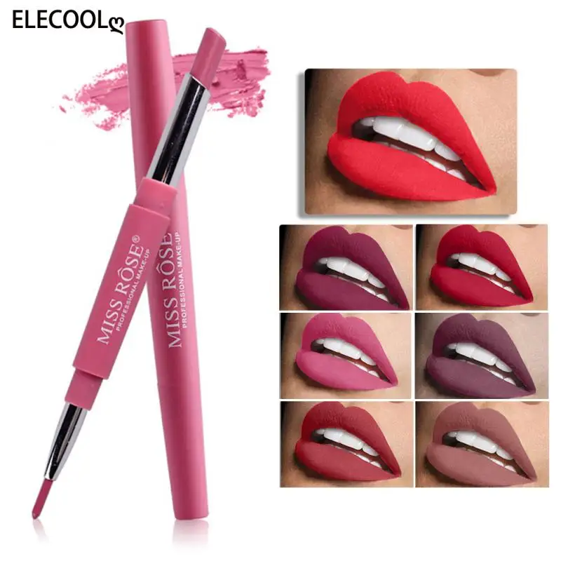 

ELECOOL Makeup 20 Color Matte Lipstick Lip Liner Long Lasting Waterproof Lipstick Professional Precise Sketch Lip Liner Lipstick