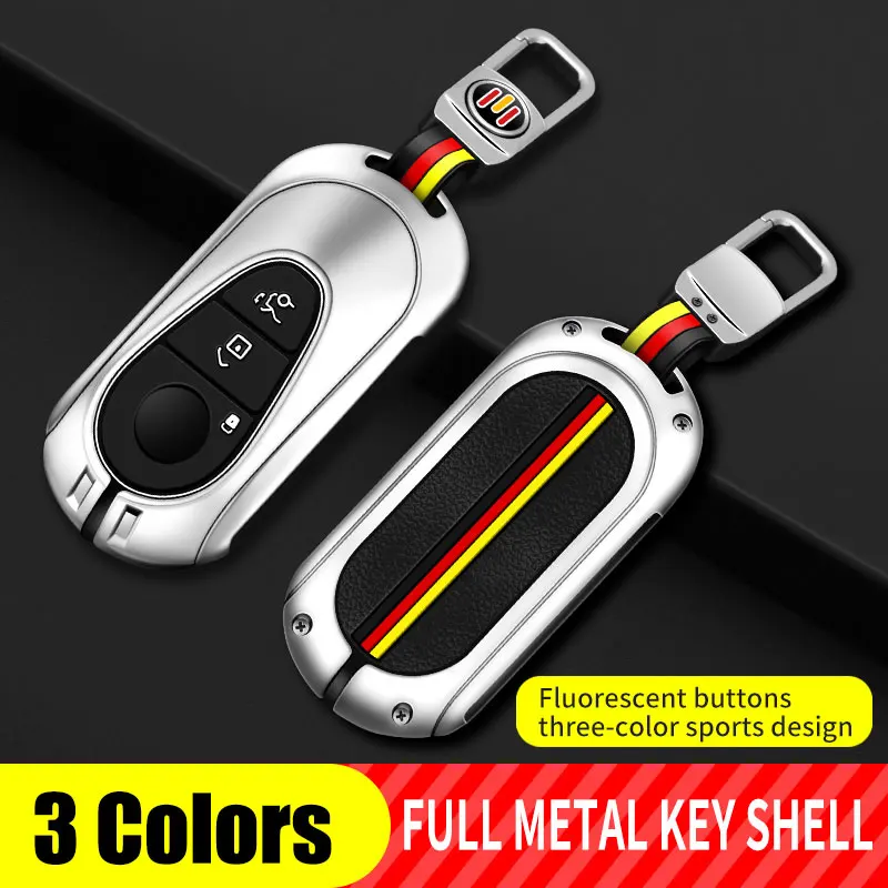 

Car Key Case Cover Key Bag For Mercedes Benz A C E S Class W221 W177 W205 W213 Styling Holder Shell Keychain Leather Accessories