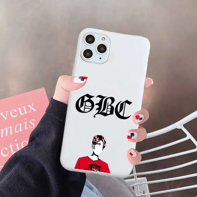 

Lil Peep American rapper singer Phone Case Candy Color for iPhone 6 7 8 11 12 s mini pro X XS XR MAX Plus