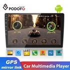 Автомагнитола Podofo, 2 Din, Android, GPS, 10 дюймов, емкостный сенсорный экран, Bluetooth, Wi-Fi, FM-приемник, поддержка камеры заднего вида