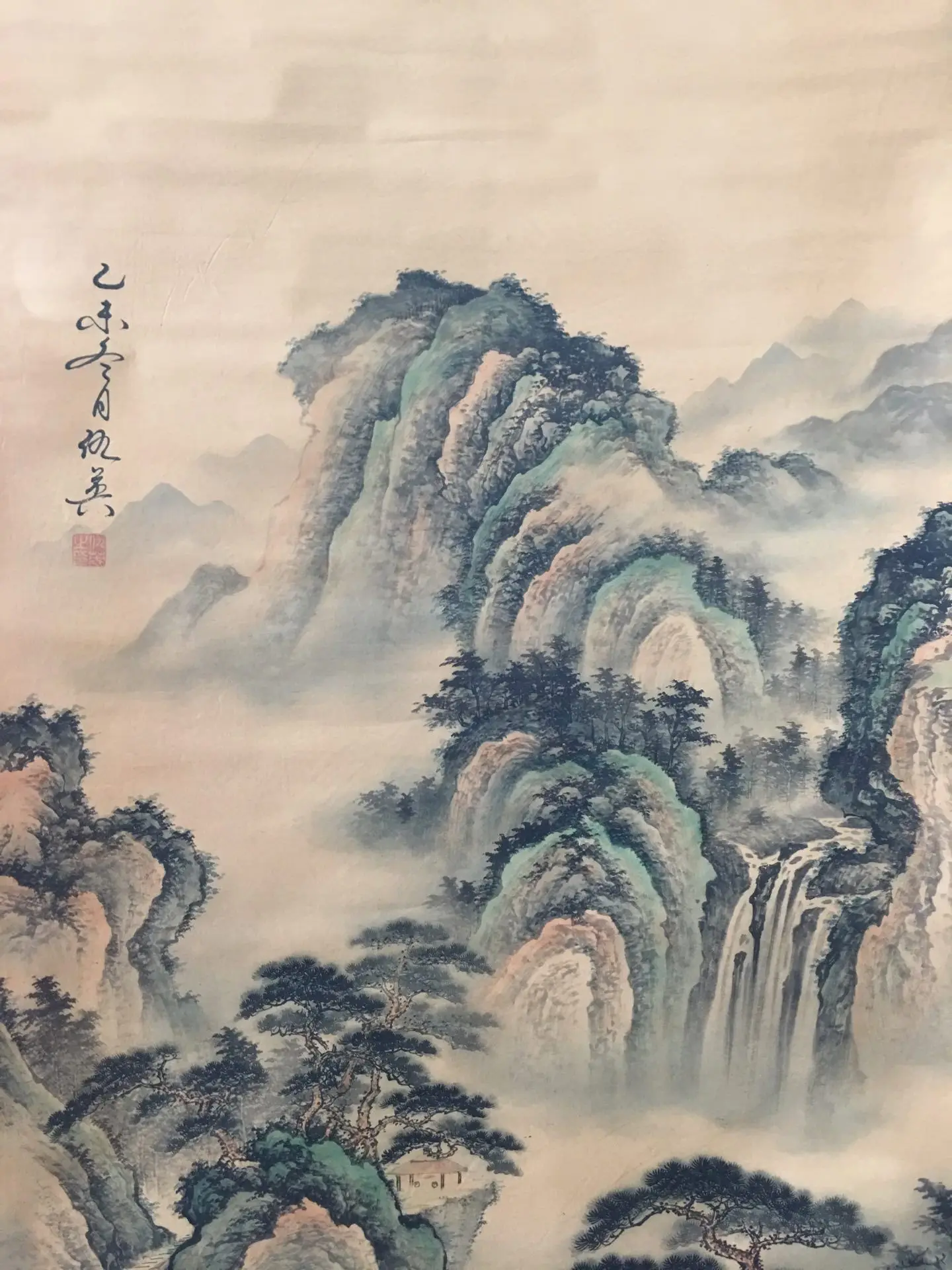 

China old scroll painting Celebrity landscape painting Middle hall hanging paintings Wall paintings qiu ying