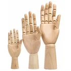 Новый деревянный манекен для левойправой руки, артикулирующая модель, шарнирная деревянная скульптура, манекен