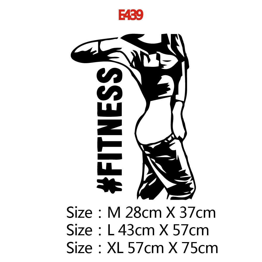 Diy девушка фитнес Наклейка на стену Декор обои Съемная наклейка для