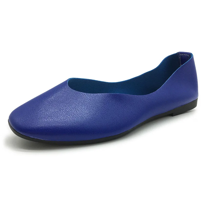 2021 Новинка весны женская летняя обувь из мягкой PU искусственной кожи без