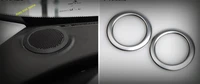 lapetus front head stereo speaker audio sound decoration ring cover trim 2 piece for jaguar f pace 2017 2020 auto accessories