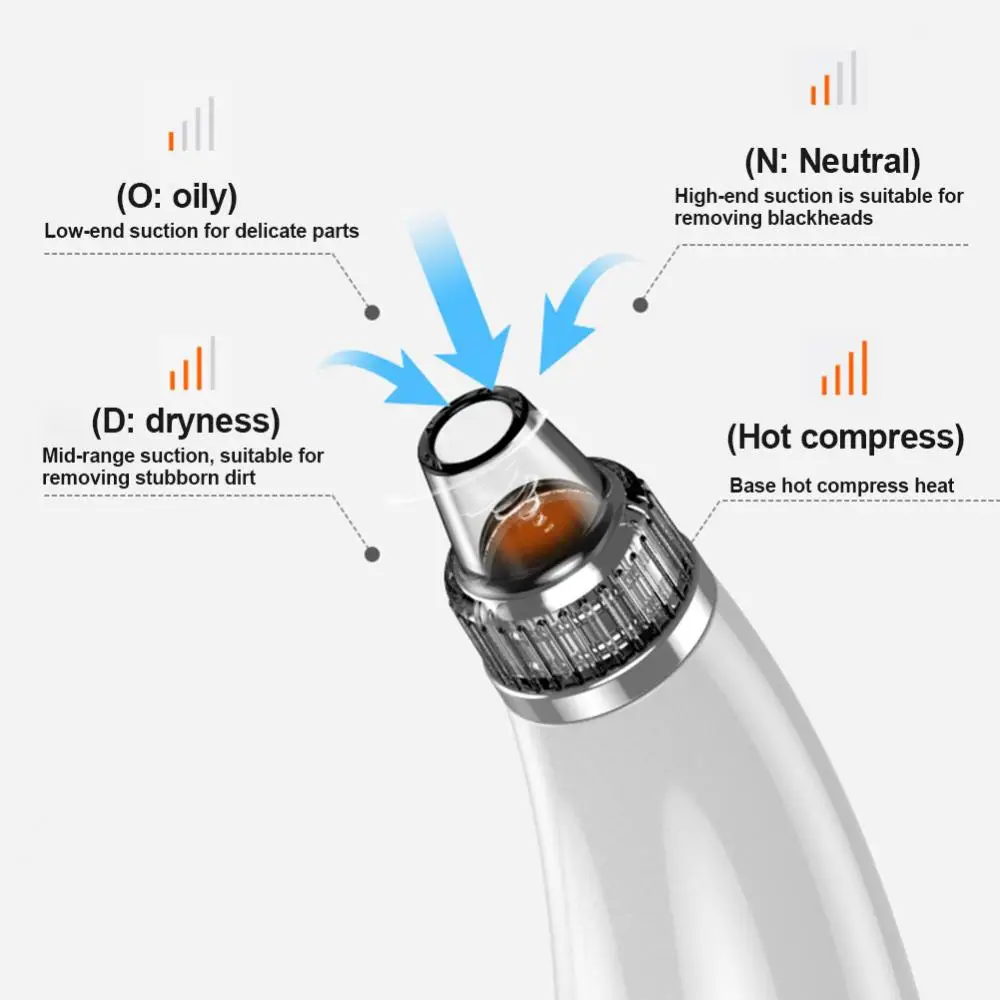 

50% Hot Sale Electric Blackhead Remover Extractor Suction Tool Skin Care Facial Pore Cleaner