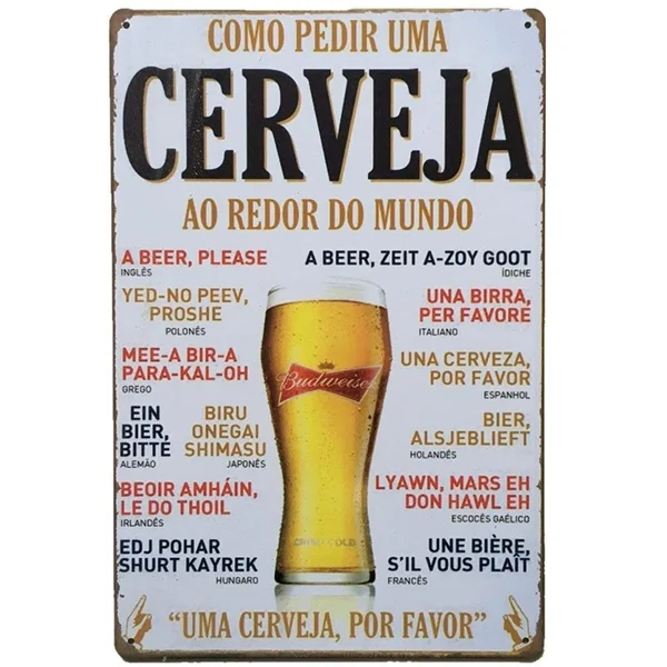 

Fashion Print M-Mount Cervejafunny Tin Sign Bar Pub Garage Diner Cafe Home Wall Decor Art Poster
