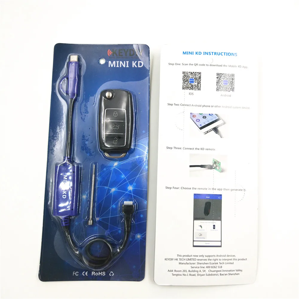 4 шт./лот оригинальный KEYDIY Mini KD дистанционный ключ/генератор склад в вашем