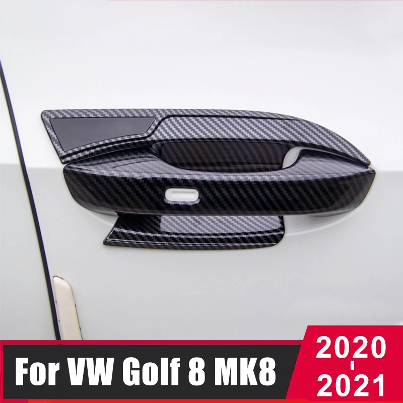 

Для Volkswagen VW Golf 8 MK8 2020 2021 2022 аксессуары для автомобиля Стайлинг ABS хром внешняя Дверная ручка Крышка дверная чаша крышка планки