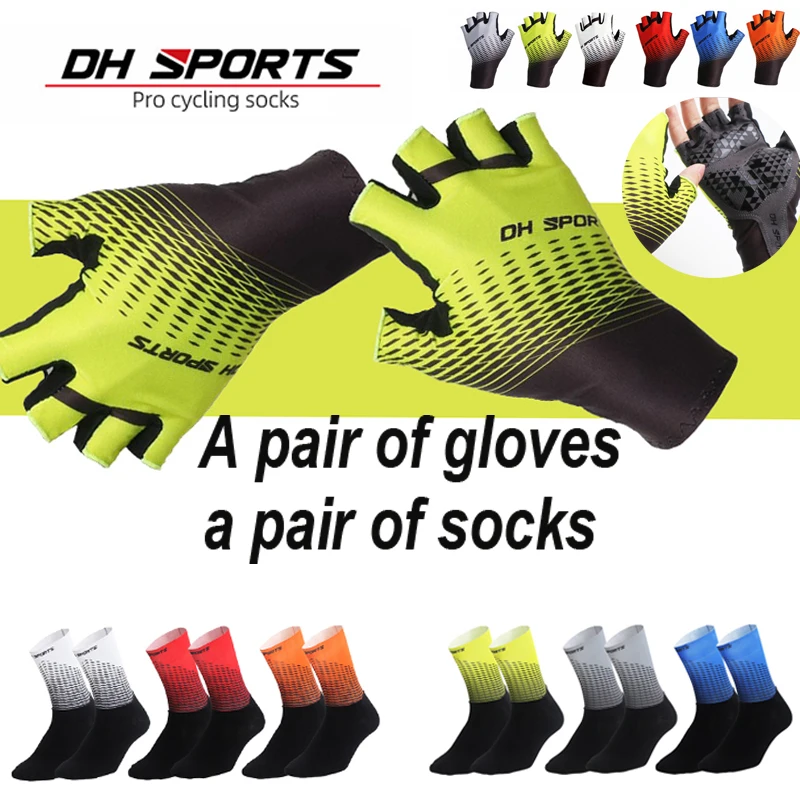 1 пара профессиональных перчаток для езды на велосипеде с полными пальцами