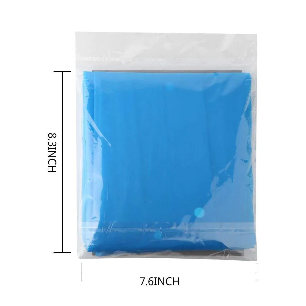 2 шт. портативные многоразовые плащи Детские дождевые пончо для От 6 до 12 лет