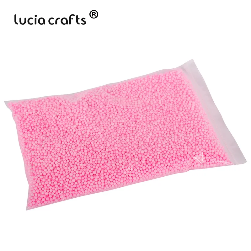 C1 pink 10g Lucia crafts 10 г/20 г 2-4 мм пенопластовые шарики для свадьбы/вечерние DIY украшения аксессуары M0103 - Цвет: C1 pink 10g
