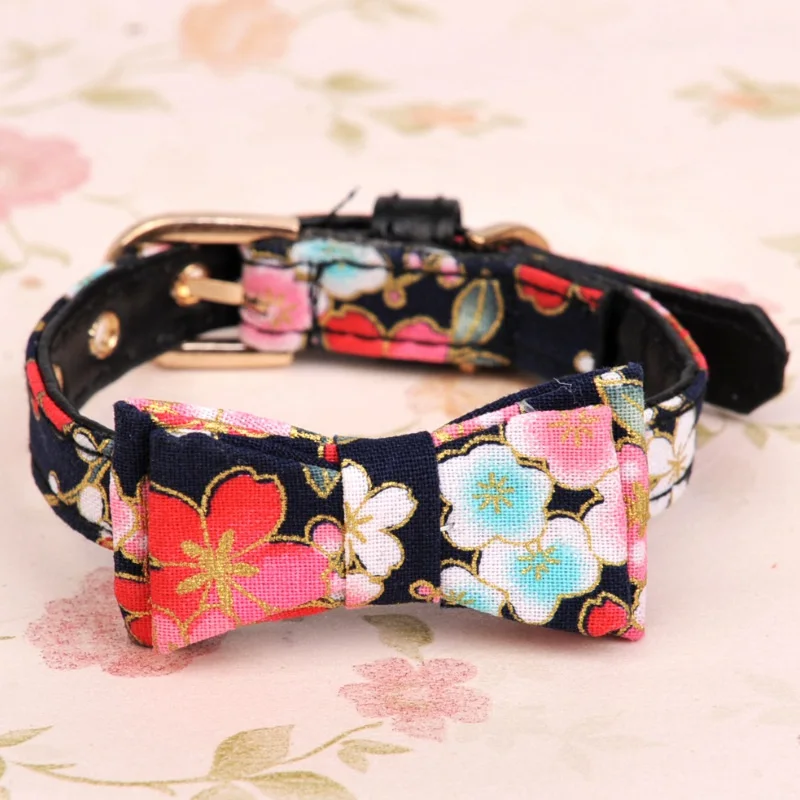 Ожерелья для кошек ошейник товары питомцев Прямая поставка воротник с бантом