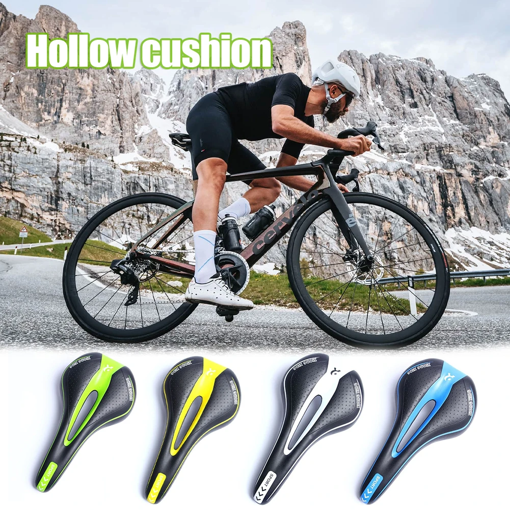 

Mtb Saddle Shock Absorbing Hollow Anti-Skid Gel Pu Extra Soft Mountain Bike Saddle Mtb Road Cycling Seat Bicycle Accessories