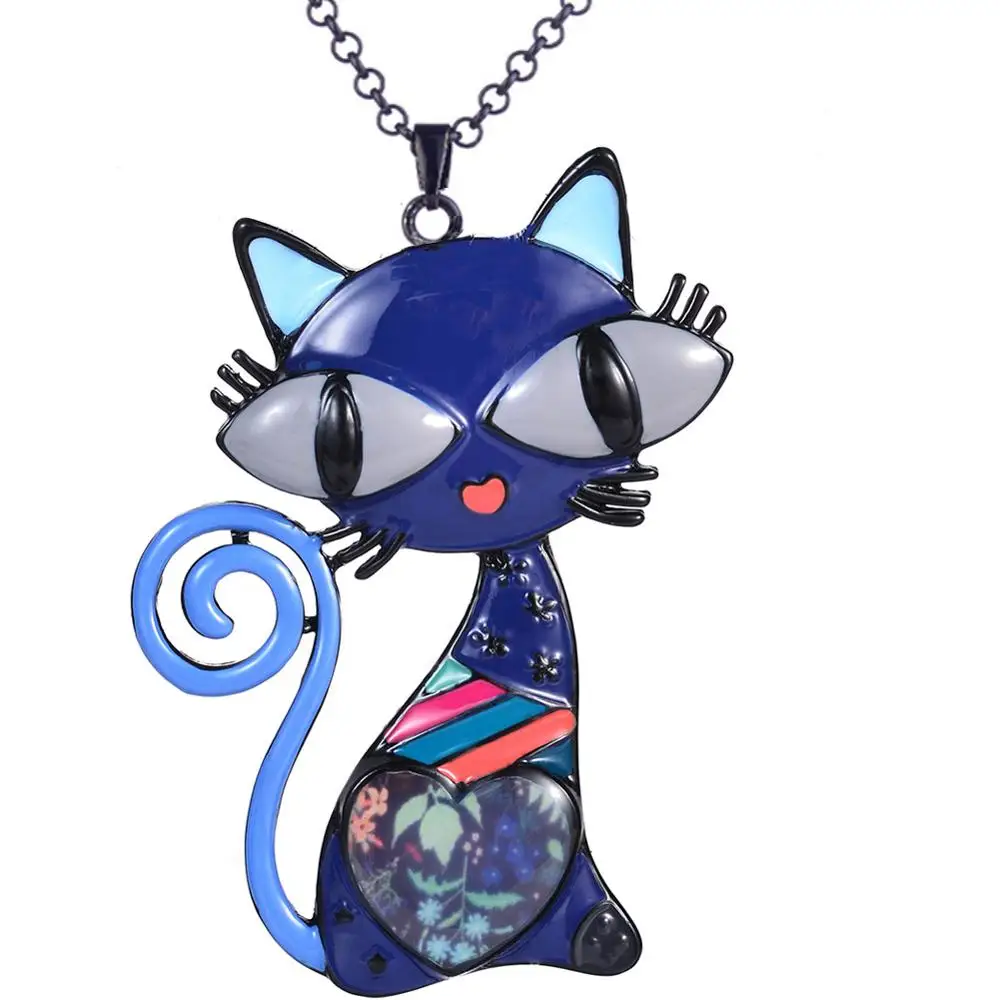 Женское ожерелье с подвеской в виде кошки D &amp Rui колье-чокер эмалью и животного 2019